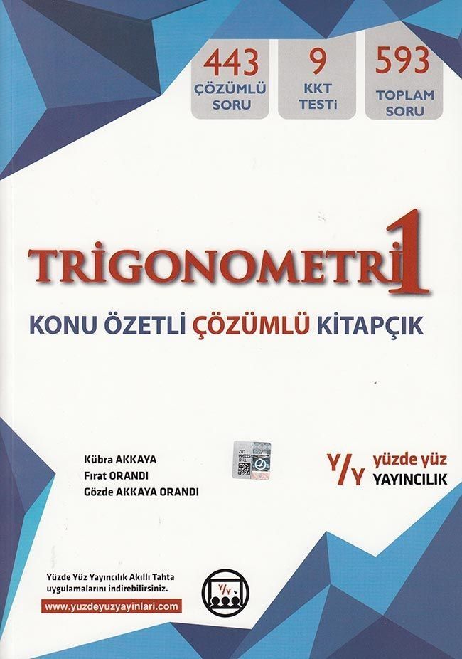 Yüzde Yüz Yayınları Trigonometri 1 Konu Özetli Çözümlü Kitapçık