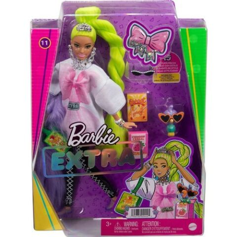 Barbie HDJ44 Barbie Extra - Neon Saçlı Bebek