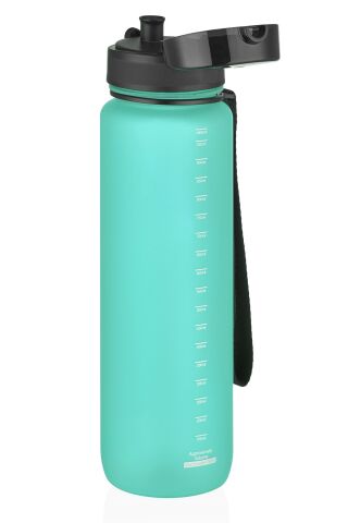 3038 Buz Mavi Büyük Boy 28 Cm 1000 Ml 1 Litre Su Matarası Bpa Koku Sızdırma Yok 3038