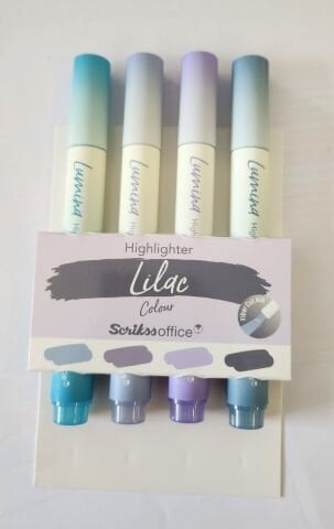 Scrikss Lumina Lilac Fosforlu Kalem 4'lü Set