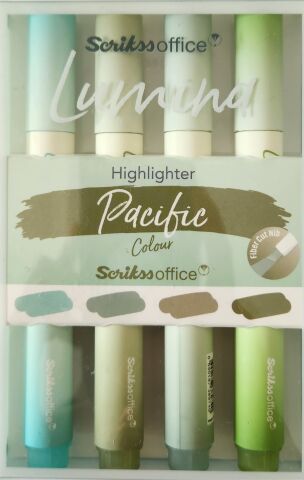Scrikss Lumina Pacific Fosforlu Kalem 4'lü Set