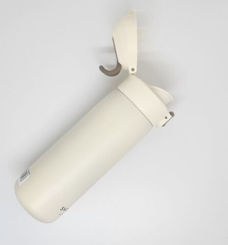 Shotay ST-8006 420ML Silikon Askılı Çelik Termos Matara Beyaz Renk