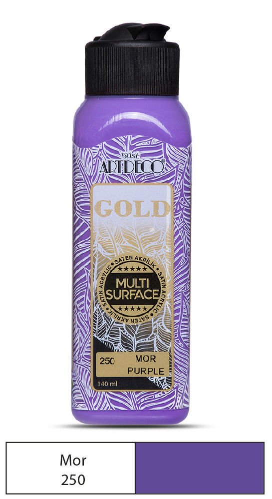 Artdeco Gold Multi-Surface Akrilik Boya 140ml Mor 250