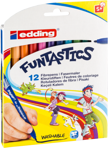 Edding 15 Keçe Uçlu Kalem İnce 12li̇ Kutu