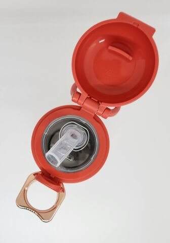 Shotay XS-0101 400ML Kedi Pipetli Çelik Termos Kırmızı