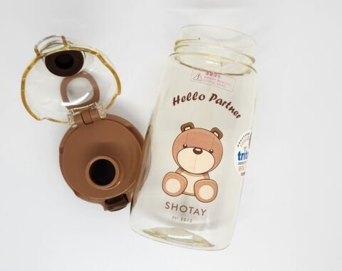 Shotay ST-7009 Child Medium 550ML  Ayıcık Desenli Kahverengi Renk