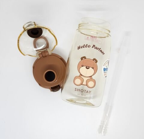 Shotay ST-7009 Child Medium 550ML  Ayıcık Desenli Kahverengi Renk