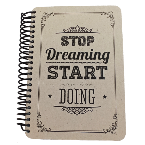 Keskin Color Container Raw and Grey 1421 95 Yaprak Spiralli Defter-Dreaming