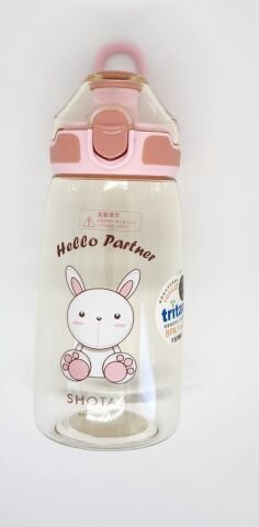 Shotay ST-7009 Child Medium 550ML Tavşan Desenli Pembe Renk