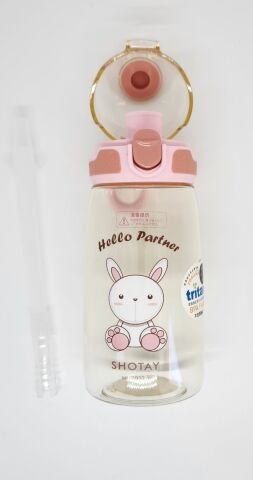 Shotay ST-7009 Child Medium 550ML Tavşan Desenli Pembe Renk
