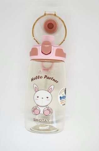 Shotay ST-7009 Child Medium 550ML Tavşan Desenli Pembe Renk