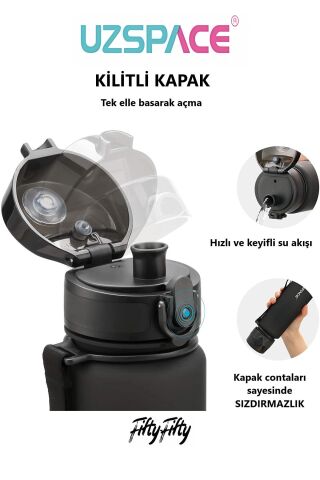 3026 500 Ml Mavi Tritan Su Matarası 13 Farklı Renk Softtouch