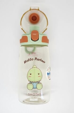 Shotay ST-7009 Child Medium 550ML Dinozor Desenli Yeşil Renk