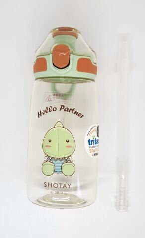 Shotay ST-7009 Child Medium 550ML Dinozor Desenli Yeşil Renk