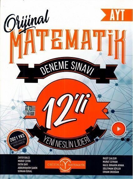Orijinal Yayınları AYT Matematik 12 li Deneme Sınavı