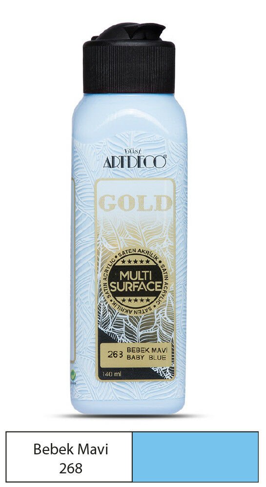 Artdeco Gold Multi-Surface Akrilik Boya 140ml Bebek Mavi 268