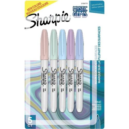 Sharpie 5 Li Fıne Permanent Markör Mystıc Gems Fosforlu Kalem