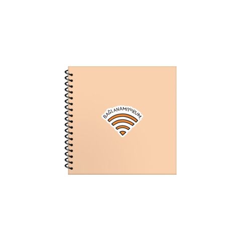 Keskin Color Hisli Şeyler Bağlanamıyorum 16x15 Çizgili Defter