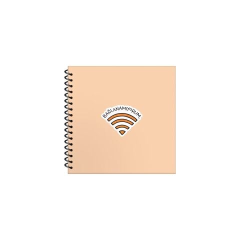Keskin Color Hisli Şeyler Bağlanamıyorum 16x15 Çizgili Defter