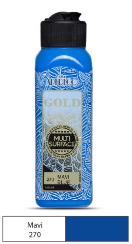 Artdeco Gold Multi-Surface Akrilik Boya 140ml Mavi 270