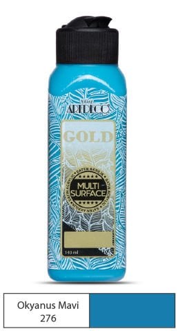 Artdeco Gold Multi-Surface Akrilik Boya 140ml Okyanus Mavi 276