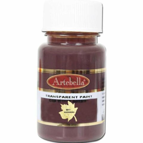 Artebella Transparan Cam Vi̇tray Boyası 50 Cc Kahverengi