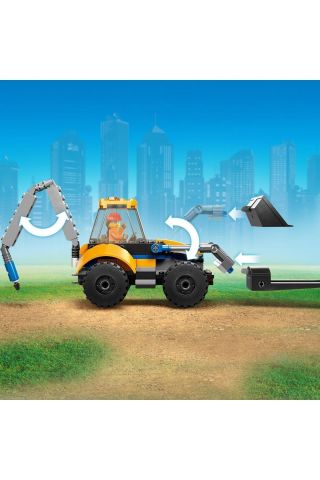 ® City İnşaat Kazıcısı 60385 - 5 Yaş ve Üzeri Çocuklar için Oyuncak Yapım Seti (148 Parça)