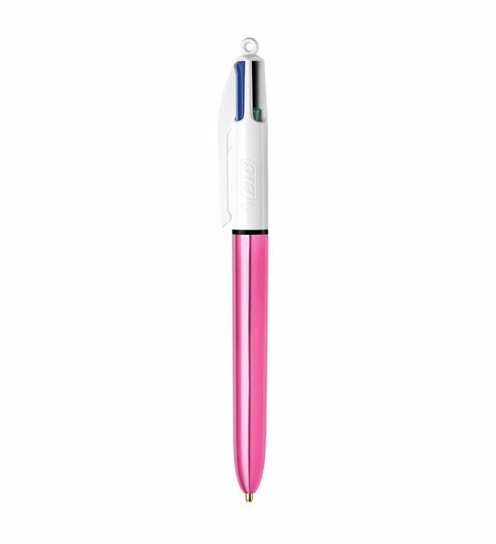 Bic Tükenmez Kalem 4 Renk Birarada Shine Pembe Gövde