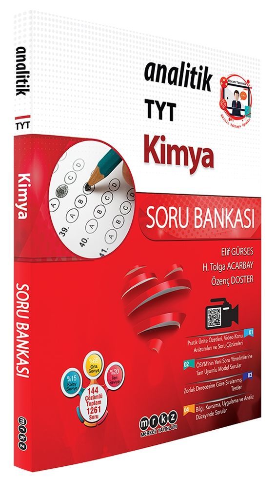 Merkez Yayınları TYT Kimya Analitik Soru Bankası