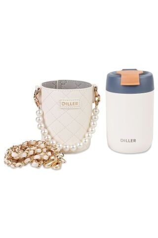 Diller Çelik Termos Matara 380 Ml Beyaz 8991