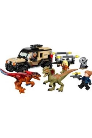 ® Jurassic World Pyroraptor ve Dilophosaurus Nakliyesi 76951 - Oyuncak Yapım Seti (254 Parça)