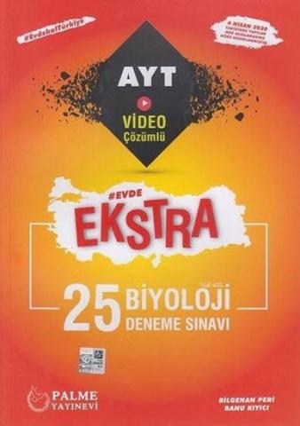Palme Yayınları AYT Evde Ekstra 20 Biyoloji Deneme Sınavı