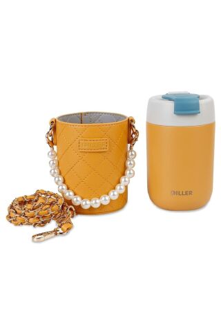 Diller Çelik Termos Matara 380 Ml Krem 8991