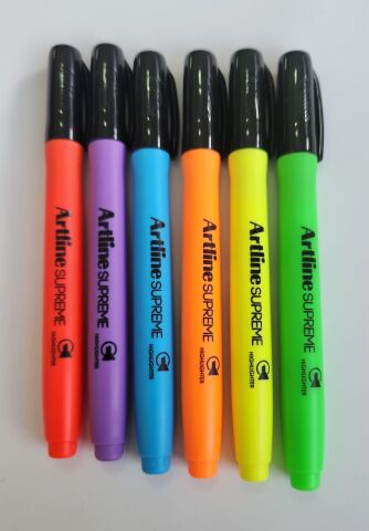 Supreme Highlighter Fosforlu İşaretleme Kalemi Set 6 Renk