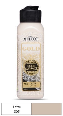 Artdeco Gold Multi-Surface Akrilik Boya 140ml Latte 305