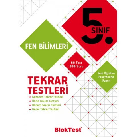 Bloktest Yayınları 5.Sınıf Fen Bilimleri Tekrar Testleri