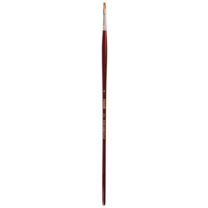 Vincent 315 Serisi Pure Sable Flat Düz Fırça No:4