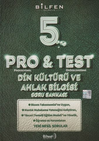 Bilfen Yayıncılık  5. Sınıf Din Kültürü ve Ahlak Bilgisi ProTest Soru Bankası