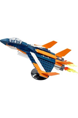 ® Creator 3’ü 1 Arada Süpersonik Jet 31126 - 7 Yaş ve Üzeri Çocuklar için Yapım Seti (215 Parça)
