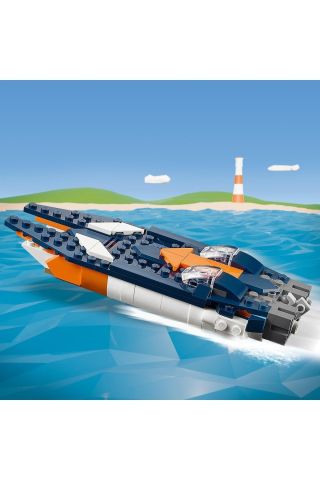 ® Creator 3’ü 1 Arada Süpersonik Jet 31126 - 7 Yaş ve Üzeri Çocuklar için Yapım Seti (215 Parça)