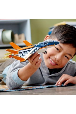 ® Creator 3’ü 1 Arada Süpersonik Jet 31126 - 7 Yaş ve Üzeri Çocuklar için Yapım Seti (215 Parça)