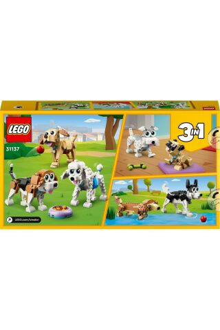 ® Creator Sevimli Köpekler 31137 - 7 Yaş ve Üzeri Çocuklar için Oyuncak Yapım Seti (475 Parça)