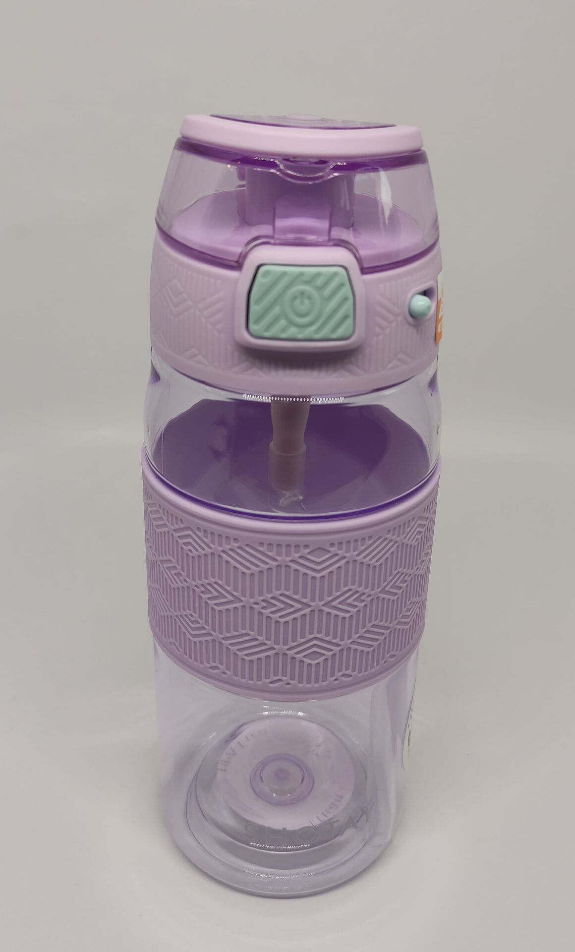 Shotay ST-7202 600ML Tritan Mor Şeffaf Matara Taşıma Aparatlı