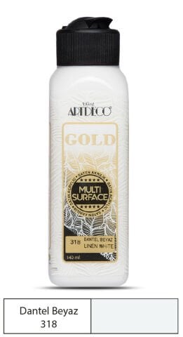 Artdeco Gold Multi-Surface Akrilik Boya 140ml Dantel Beyaz 318
