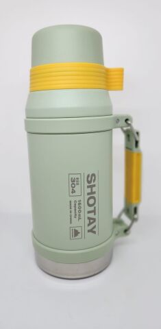 Shotay Vacuum Bottle 1,6 Lt Vakum Termos ST-8216 Soft Yeşil