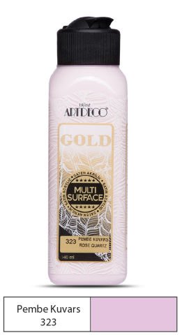 Artdeco Gold Multi-Surface Akrilik Boya 140ml Pembe Kuvars 323