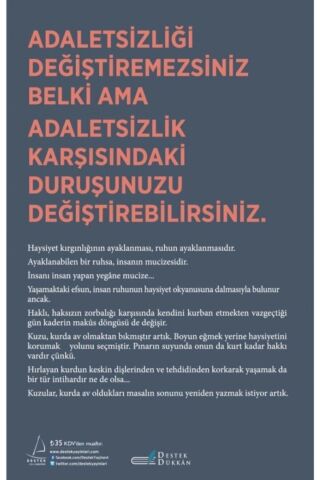 Destek Yayınları - Haysiyet Tuhaf Zamanlarda Cesurca Yaşamak / Ece Üner