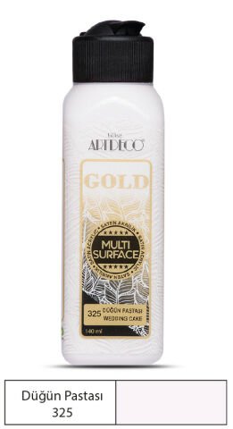 Artdeco Gold Multi-Surface Akrilik Boya 140ml Düğün Pastası 325