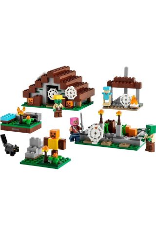 ® Minecraft® Terk Edilmiş Köy 21190 - 8 Yaş ve Üzeri Çocuklar için Oyuncak Yapım Seti(422 Parça)