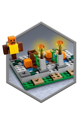 ® Minecraft® Terk Edilmiş Köy 21190 - 8 Yaş ve Üzeri Çocuklar için Oyuncak Yapım Seti(422 Parça)